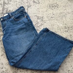 H&M Women’s Wide Leg Denim Jeans - Casual Fit